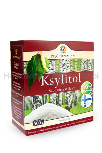 Ksylitol 500 G (Pudełko Papierowe) - Pięć Przemian (Finlandia) [BIO]