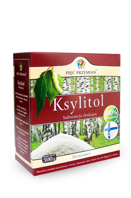 Pięć Przemian Ksylitol 500 G (Pudełko Papierowe) [BIO]