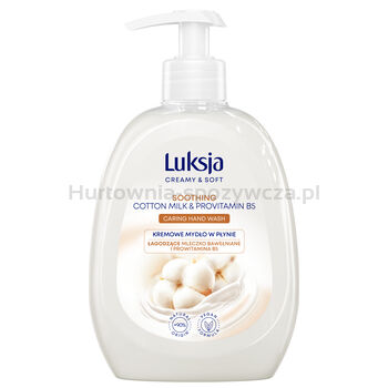 Luksja Mydło W Płynie Creamy Soft Kremowe Mleczko Bawełniane I Prowitamina B5 500 Ml