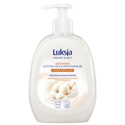 Luksja Mydło W Płynie Creamy Soft Kremowe Mleczko Bawełniane I Prowitamina B5 500 Ml