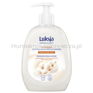 Luksja Mydło W Płynie Creamy Soft Kremowe Mleczko Bawełniane I Prowitamina B5 500 Ml