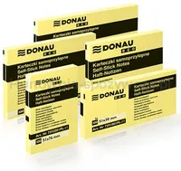 Donau Bloczek Samoprzylepny Eco, 127x76mm, 1x100 kart., jasnożółty  - 2