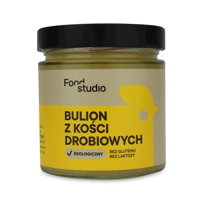 Bulion Drobiowy Bezglutenowy Bio (Słoik) 350 Ml - Food Studio [BIO]