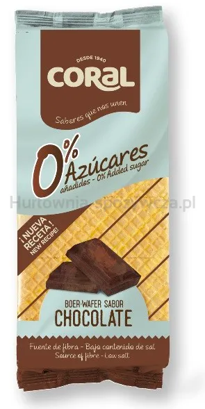 Wafle Z Kremem Kakaowym Bez Dodatku Cukru 150 G