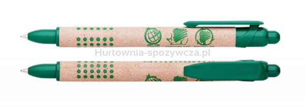 Ico Długopis automatyczny Green, brązowy 
