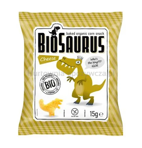Chrupki Kukurydziane Dinozaury O Smaku Serowym Bezgl. Bio 15 G