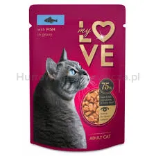 My Love pełnowartościowa karma w saszetkach dla dorosłych kotów z rybą w sosie 85 g