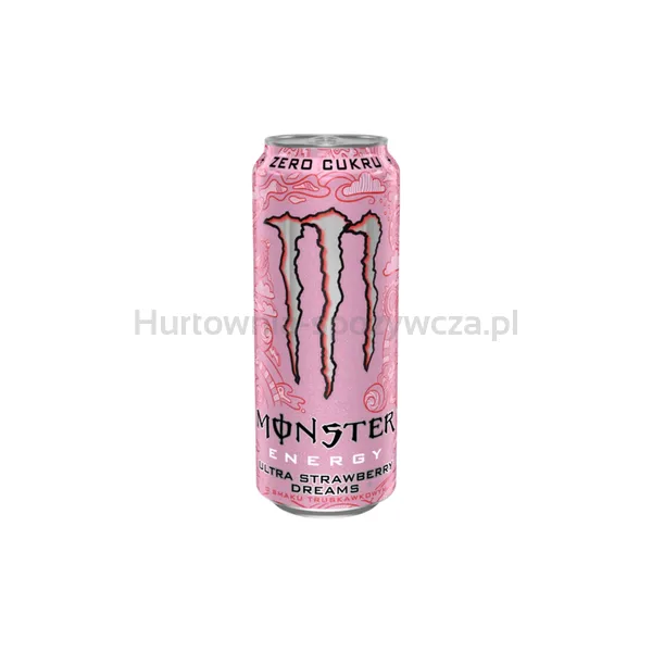 Monster Energy Ultra Strawberry Dreams 500 ml (w tym +0,50 zł/szt. zwrotnej kaucji)