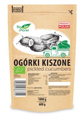 Ogórki Kiszone Bio 1 Kg (600 G) (Doypack) - Bio Planet [BIO]