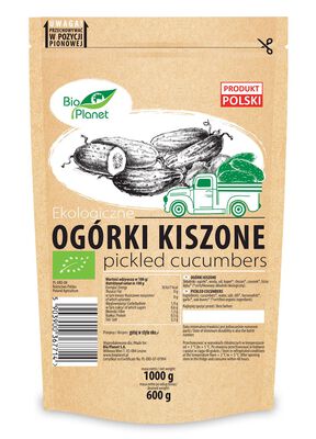 Ogórki Kiszone Bio 1 Kg (600 G) (Doypack) - Bio Planet [BIO]