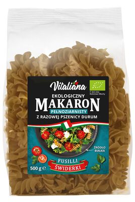 Vitaliana Makaron (Semolinowy Razowy) Fusilli Bio 500 G [BIO]