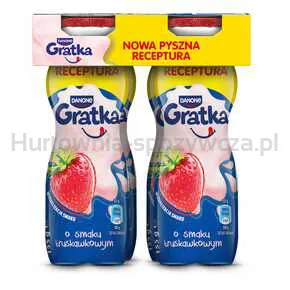 Danone Jogurt Gratka O Smaku Truskawk Do Picia 155 G 