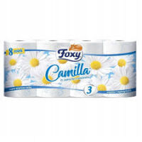 Foxy Papier toaletowy Camilla 8 rolek rumiankowy