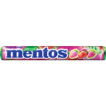 Mentos Cukierki Strawberry Mix Rolka 37,5G