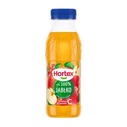Hortex Sok 100% jabłko butelka aPet 300 ml(w tym +0,50 zł/szt. zwrotnej kaucji)