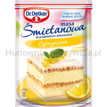 Dr. Oetker Masa Śmietanowa Cytrynowa 70G