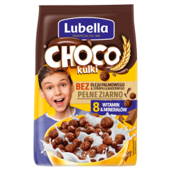 Lubella Mlekołaki Choco Kulki Zbożowe Kulki O Smaku Czekoladowym 500 G
