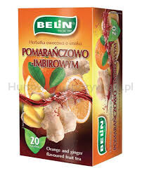 BELiN Herbatka owocowa Pomarańcza dwukomorowa 20 x 2 g