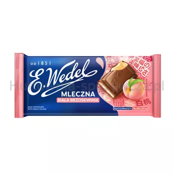 Wedel Czekolada mleczna biała brzoskwinia 100g