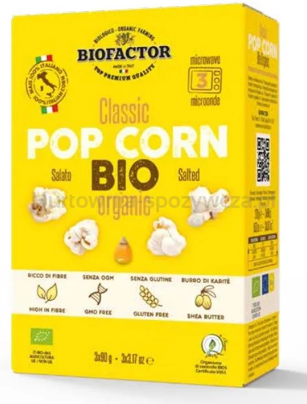 Popcorn z solą do mikrofalówki BEZGL. BIO 3 x 90 g