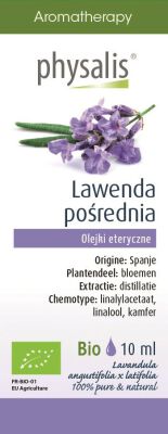 Olejek Eteryczny Lawenda Pośrednia Bio 10 Ml - Physalis [BIO]