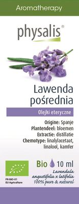 Olejek Eteryczny Lawenda Pośrednia Bio 10 Ml - Physalis [BIO]