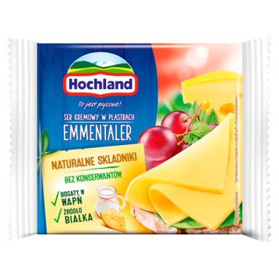 Hochland Emmentaler Ser Kremowy Topiony W Plastrach 130 G