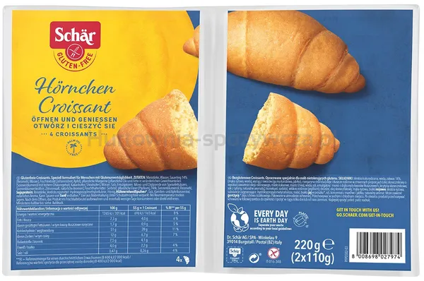 Schar Croissant 4 Szt. Bezgl. 220 G