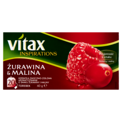 Vitax Inspiracje Herbata Żurawina&Malina 20Torebek