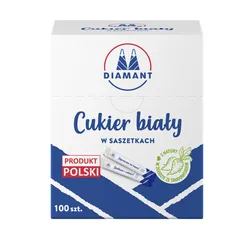 Cukier biały w saszetkach DIAMANT, 100x5gr