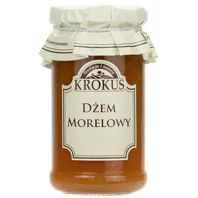 Dżem Morelowy O Obniżonej Zawartości Cukru Bezglutenowy 235 G - Krokus [BIO]