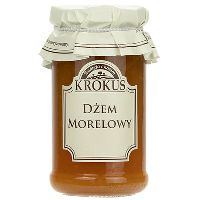 Dżem Morelowy O Obniżonej Zawartości Cukru Bezglutenowy 235 G - Krokus [BIO]