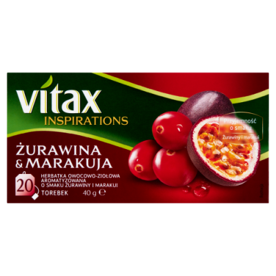 Vitax Herbata Inspiracje ŻurawinaMarakuja 20S