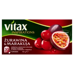 Vitax Herbata Inspiracje ŻurawinaMarakuja 20S
