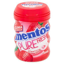 Mentos Pure Fresh Strawberry Butelka 60G