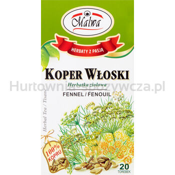 Malwa Herbatka Koper Włoski Ziołowa 20 Torebek 30 G (20X1,5 G)