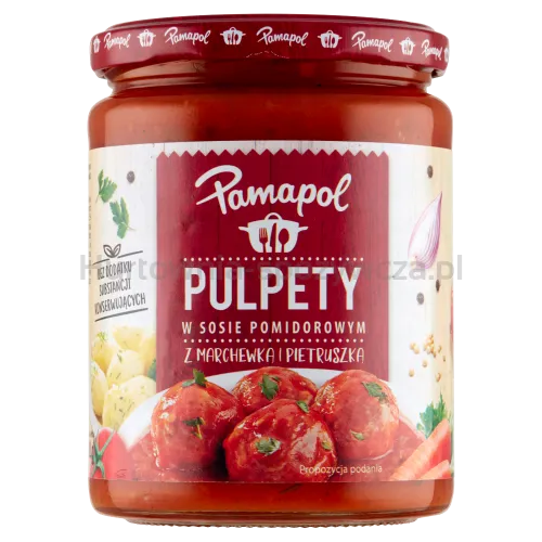 Pamapol Pulpety W Sosie Pomidorowym Z Marchewką I Pietruszką 500G