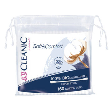 Cleanic Patyczki Higieniczne SoftComfort 160 Szt.