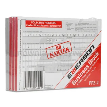 Polecenie przelewu ZUS, 1 kopia, format A6