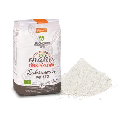 Mąka Orkiszowa Luksusowa Typ 550 Demeter Bio 1 Kg - Juchowo [BIO]