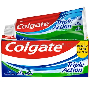 Colgate Pasta do zębów Triple Action Original Mint 2x75 ml