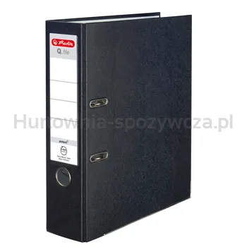 Herlitz Segregator A4 8 cm czarny Q.file
