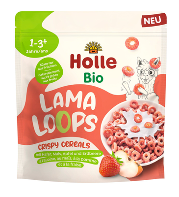 Kółeczka Zbożowe Jabłkowo - Truskawkowa Lama Bez Dodatku Cukrów Od 1 Roku Bio 125 G - Holle [BIO]