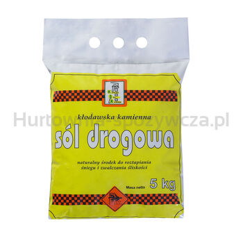 Kłodawska Sól Do Rozmrażania Śniegu 5 Kg