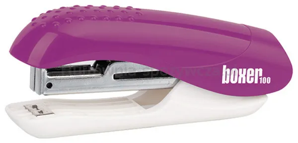 ICO Boxer Zszywacz 100, zszywa 10 kartek, fioletowy 
