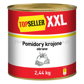 Topseller XXL Pomidory krojone bez skórki 2,44kg