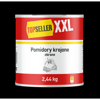 Topseller XXL Pomidory krojone bez skórki 2,44kg