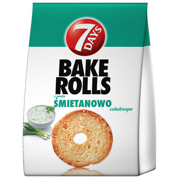 7Days Bake Rolls Śmietana I Cebula 150 G