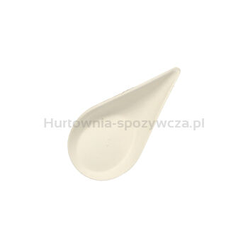 Fingerfood Talerze Z Trzciny Cukrowej, Pure, 10,5 Cm X 5,7 Cm, Kolor: Biały, Drop, 50 Szt