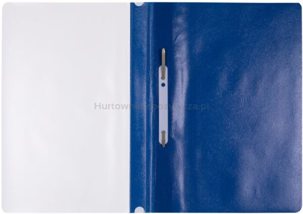 Skoroszyt OFFICE PRODUCTS, PP, A4, miękki, 100/170mikr., granatowy - 2